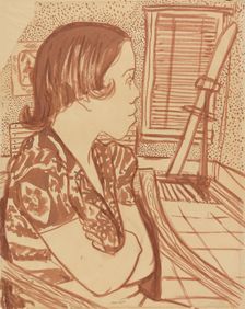 Woman Looking Away, ca.1935 - 1943. Creator: Blanche Grambs
