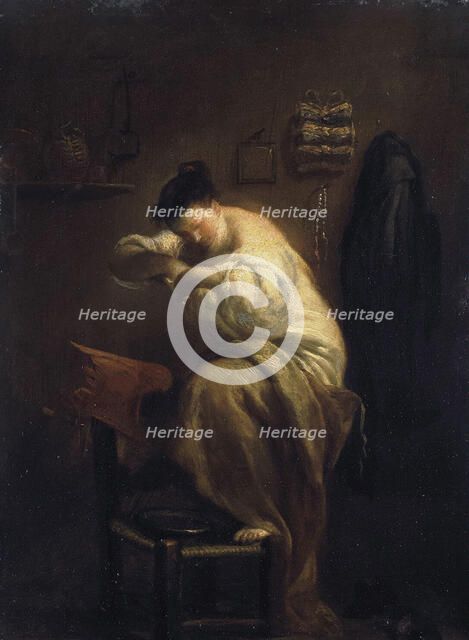 Woman Looking for Fleas', 1710s. Creator: Crespi, Giuseppe Maria (1665-1747).