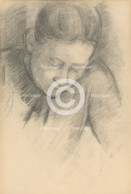 Woman Leaning Forward, 1890/1894. Creator: Paul Cezanne.