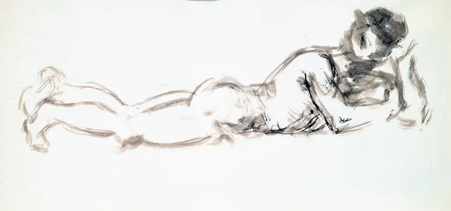 'Woman Lying On Her Belly', c1920. Creator: Francis Picabia.