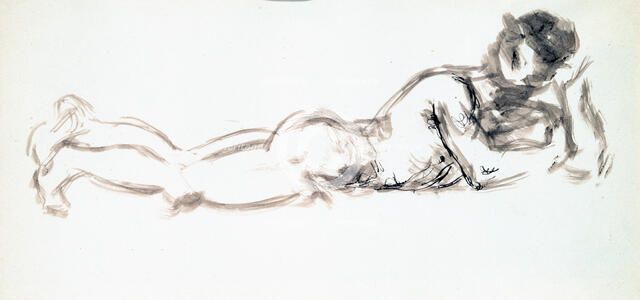 'Woman Lying On Her Belly', c1920. Creator: Francis Picabia.