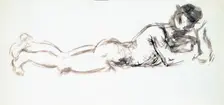Woman Lying On Her Belly c1920. Creator: Francis Picabia