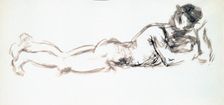 Woman Lying On Her Belly c1920. Creator: Francis Picabia