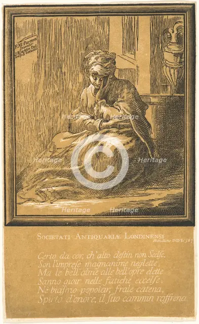 Woman Meditating. Creator: John Baptist Jackson.