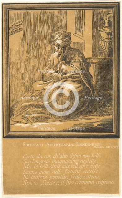 Woman Meditating. Creator: John Baptist Jackson.