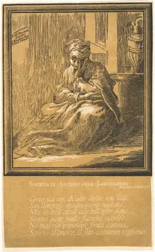 Woman Meditating. Creator: John Baptist Jackson