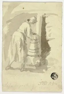 Woman Near Stove, 1819. Creator: James Ward