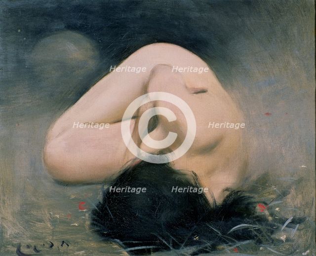 Woman nude', 1894, by Ramon Casas.