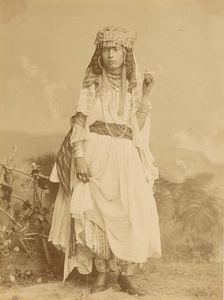 Woman smoking, about 1865-1885. Creator: Unknown