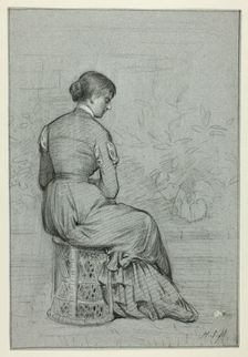 Woman Seated on a Tabouret, n.d. Creator: Henry Stacy Marks