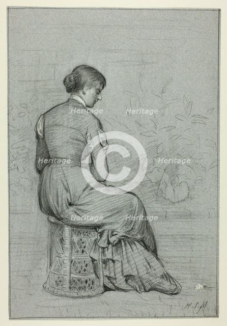 Woman Seated on a Tabouret, n.d. Creator: Henry Stacy Marks.