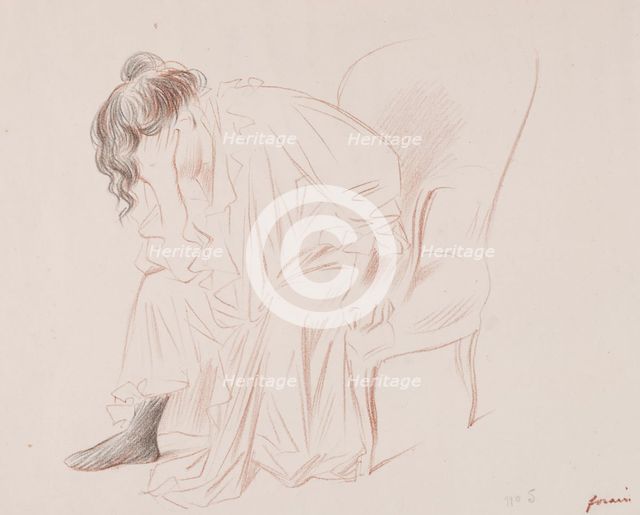 Woman Seated. Creator: Jean Louis Forain (French, 1852-1931).
