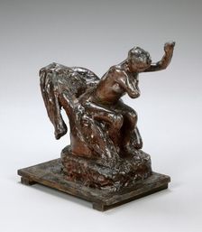 Woman Seated in an Armchair, Wiping Her Left Armpit, c. 1890s. Creator: Edgar Degas