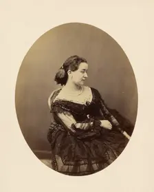 Woman seated in profile, mid-19th century. Creator: Paul De Gaillard