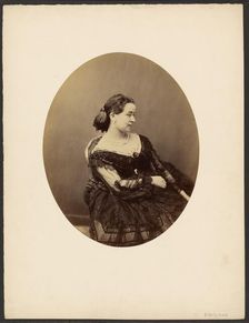 Woman seated in profile, mid-19th century. Creator: Paul De Gaillard