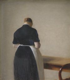 Woman seen from the Back;Figure of a Woman, 1888. Creator: Vilhelm Hammershøi