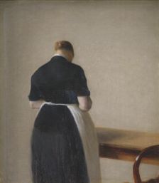Woman seen from the Back;Figure of a Woman, 1888. Creator: Vilhelm Hammershøi