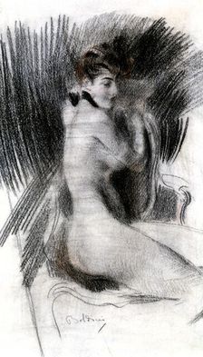 Woman Sitting c1920. Artist: Giovanni Boldini