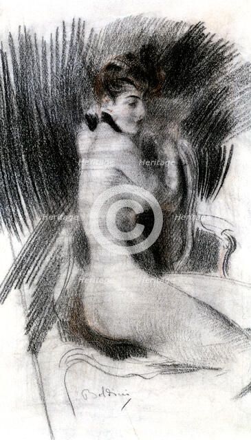 'Woman Sitting', c1920. Artist: Giovanni Boldini