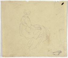 Woman Sitting, n.d. Creator: William Henry Pyne