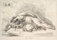Woman Slain with Sword, 1740-1802. Creator: Giuseppe Canale