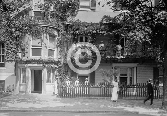 Woman Suffrage - Cameron House, Headquarters, 1915. Creator: Harris & Ewing.