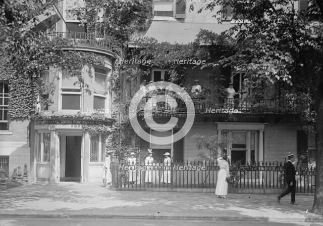 Woman Suffrage - Cameron House, Headquarters, 1915. Creator: Harris & Ewing.