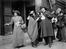 Woman Suffrage - Advertising Parade, 1913. Creator: Harris & Ewing