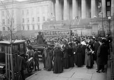 Woman Suffrage - Advertising Parade, 1913. Creator: Harris & Ewing