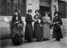 Woman Suffrage - Advertising Parade, 1913. Creator: Harris & Ewing