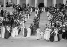 Woman Suffrage at Capitol, 1917. Creator: Harris & Ewing