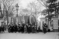 Woman Suffrage - Baltimore Pickets at White House, 1917. Creator: Harris & Ewing