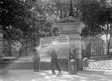 Woman Suffrage Banner, 1917. Creator: Harris & Ewing