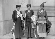 Woman Suffrage - Group of Suffragists, 1916. Creator: Harris & Ewing