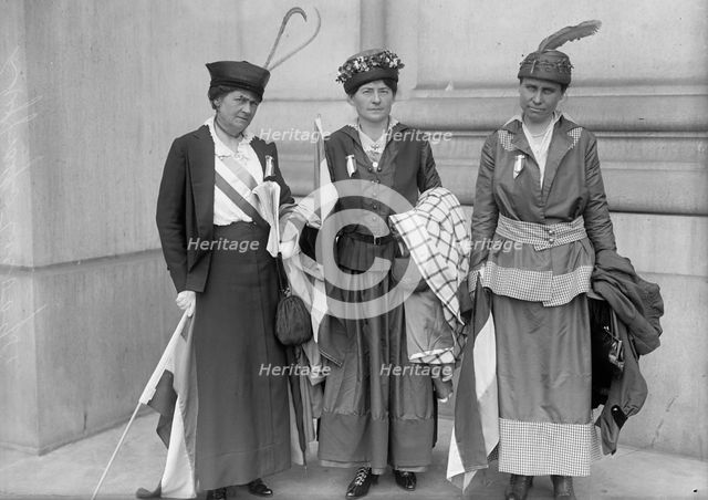 Woman Suffrage - Group of Suffragists, 1916. Creator: Harris & Ewing.