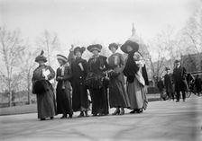 Woman Suffrage - Groups, 1913. Creator: Harris & Ewing