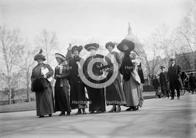 Woman Suffrage - Groups, 1913. Creator: Harris & Ewing.
