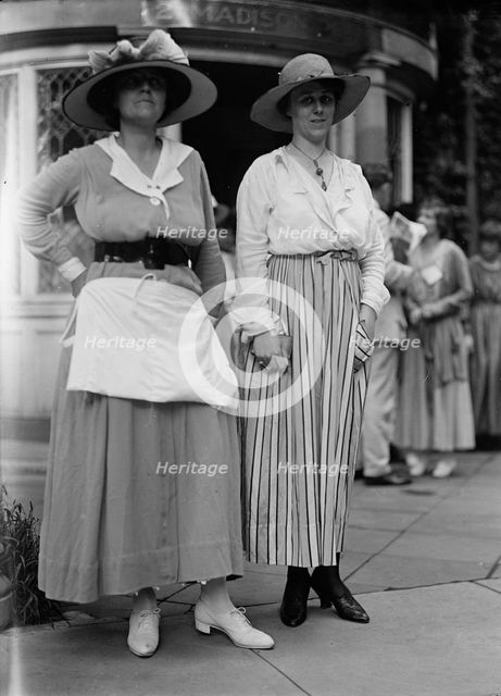 Woman Suffrage - Groups at Headquarters, 1917 or 1918. Creator: Harris & Ewing.