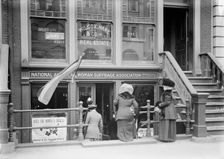 Woman Suffrage - Headquarters, National American Woman Suffrage Association, 1913. Creator: Harris & Ewing