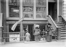 Woman Suffrage - Headquarters, National American Woman Suffrage Association, 1913. Creator: Harris & Ewing