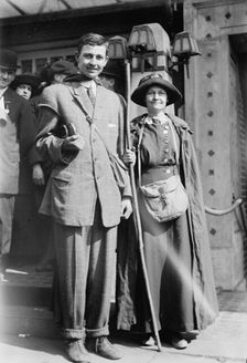 Woman Suffrage - Hikers, 1913. Creator: Harris & Ewing