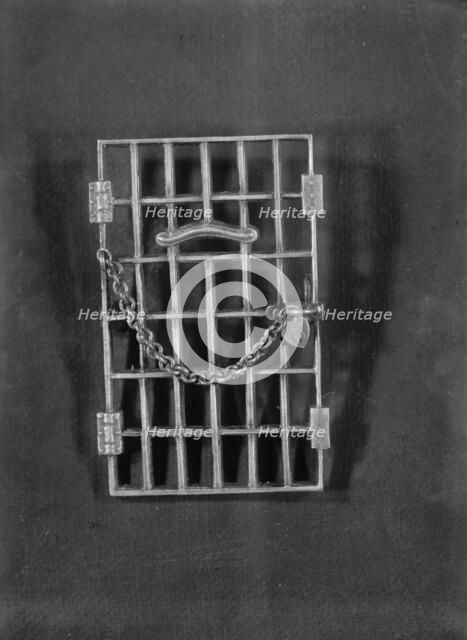 Woman Suffrage - Jail Pin, 1917. Creator: Harris & Ewing.