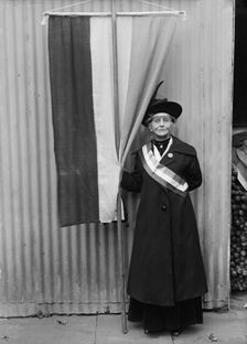 Woman Suffrage - Oldest Suffragette, 1917. Creator: Harris & Ewing