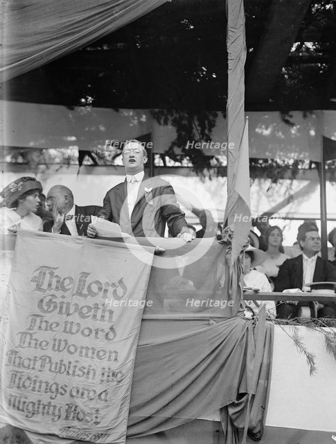 Woman Suffrage - Mayor of Hyattsville Address, 1913. Creator: Harris & Ewing.