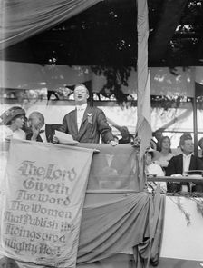Woman Suffrage - Mayor of Hyattsville Address, 1913. Creator: Harris & Ewing