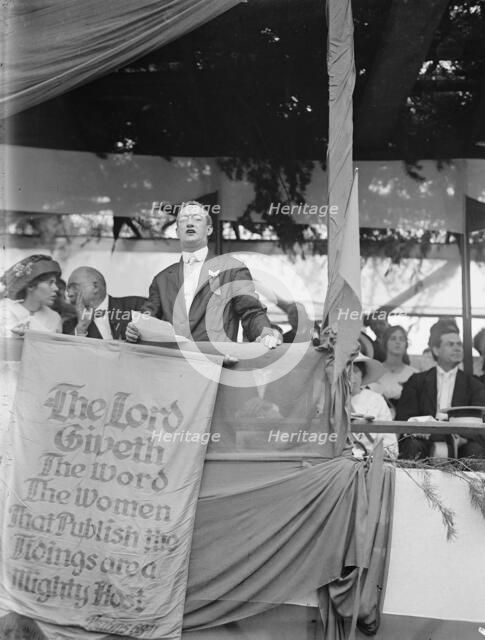 Woman Suffrage - Mayor of Hyattsville Address, 1913. Creator: Harris & Ewing.