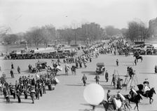 Woman Suffrage - March On Capitol, 1916. Creator: Harris & Ewing