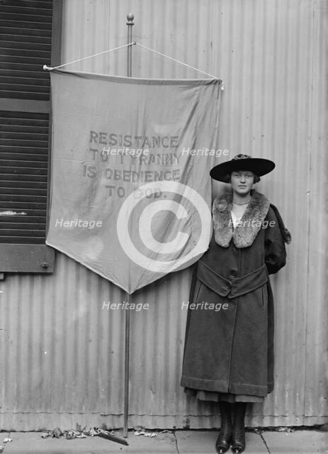 Woman Suffrage (Misc. Individual Suffragettes), 1917. Creator: Harris & Ewing.