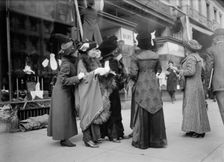 Woman Suffrage, Mrs. Mary Beard; Open Air Meeting, 1913. Creator: Harris & Ewing