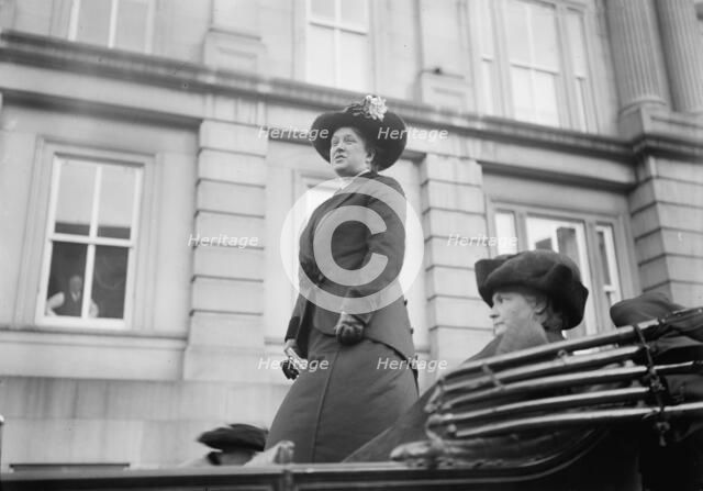 Woman Suffrage - Mrs. Olive Hasbrouck, Mrs. Glendower Evans, 1913. Creator: Harris & Ewing.